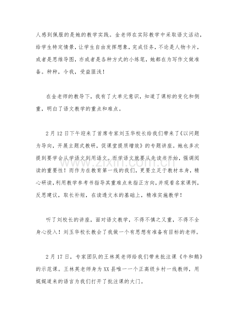 2023年青年教师参加“国培计划”项目送教下乡培训心得体会范文两篇稿.docx_第2页