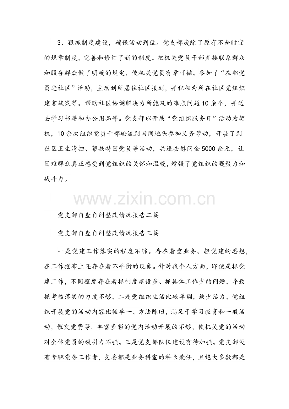 党支部自查自纠整改情况报告【9篇】范文稿汇编.docx_第2页
