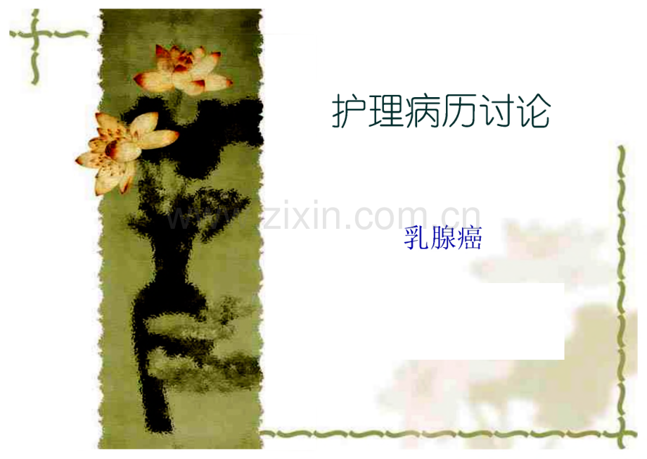 乳腺癌护理病历讨论.pdf_第1页