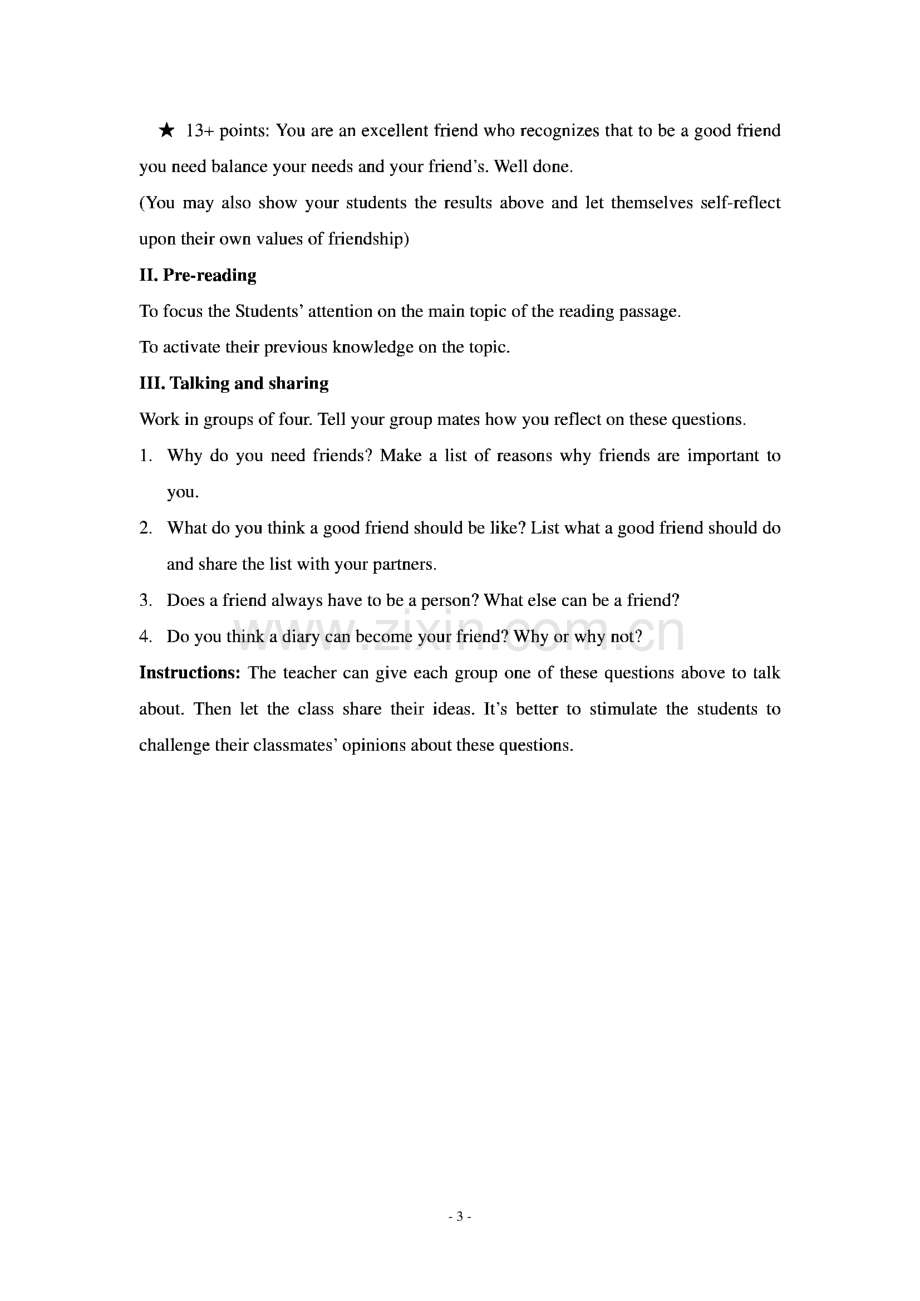 人教新课标 高一英语必修1 Unit 1—5 教案.pdf_第3页
