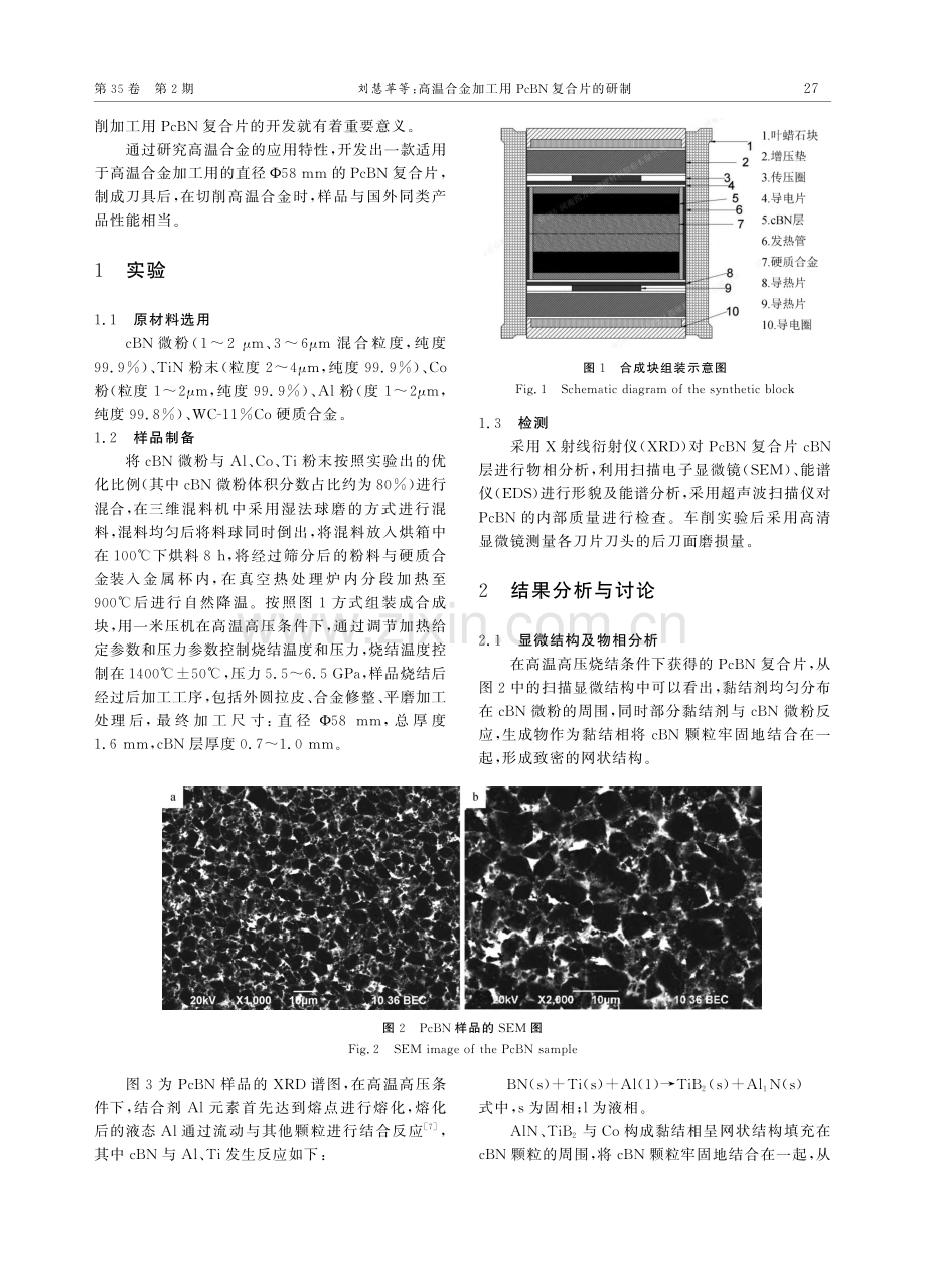 高温合金加工用PcBN复合片的研制_刘慧苹.pdf_第2页