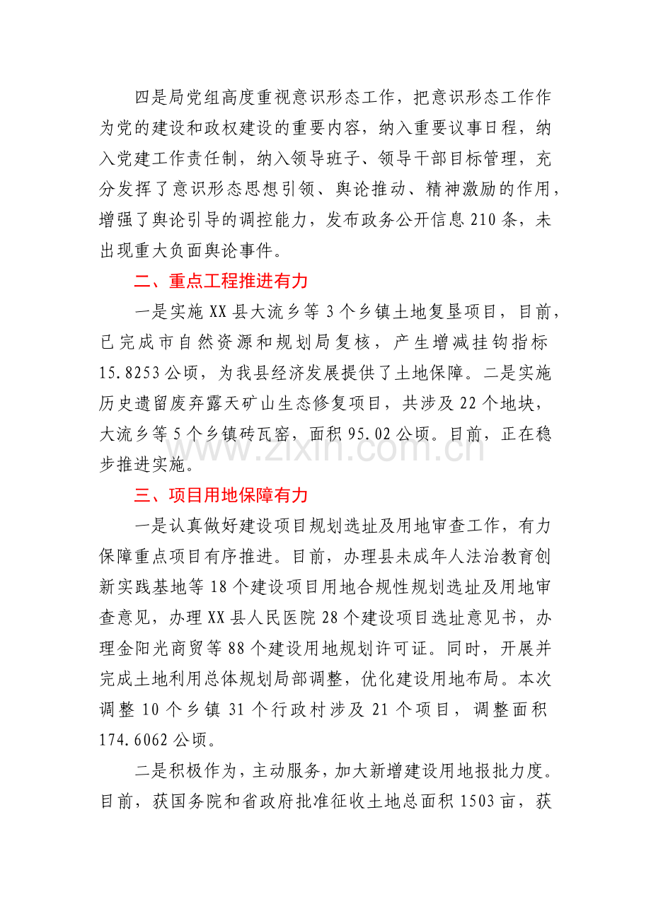 XX县自然资源局2020年工作总结.docx_第2页