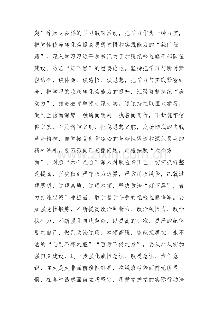 四篇：2023年纪检监察干部队伍教育整顿研讨发言材料范文.docx_第2页