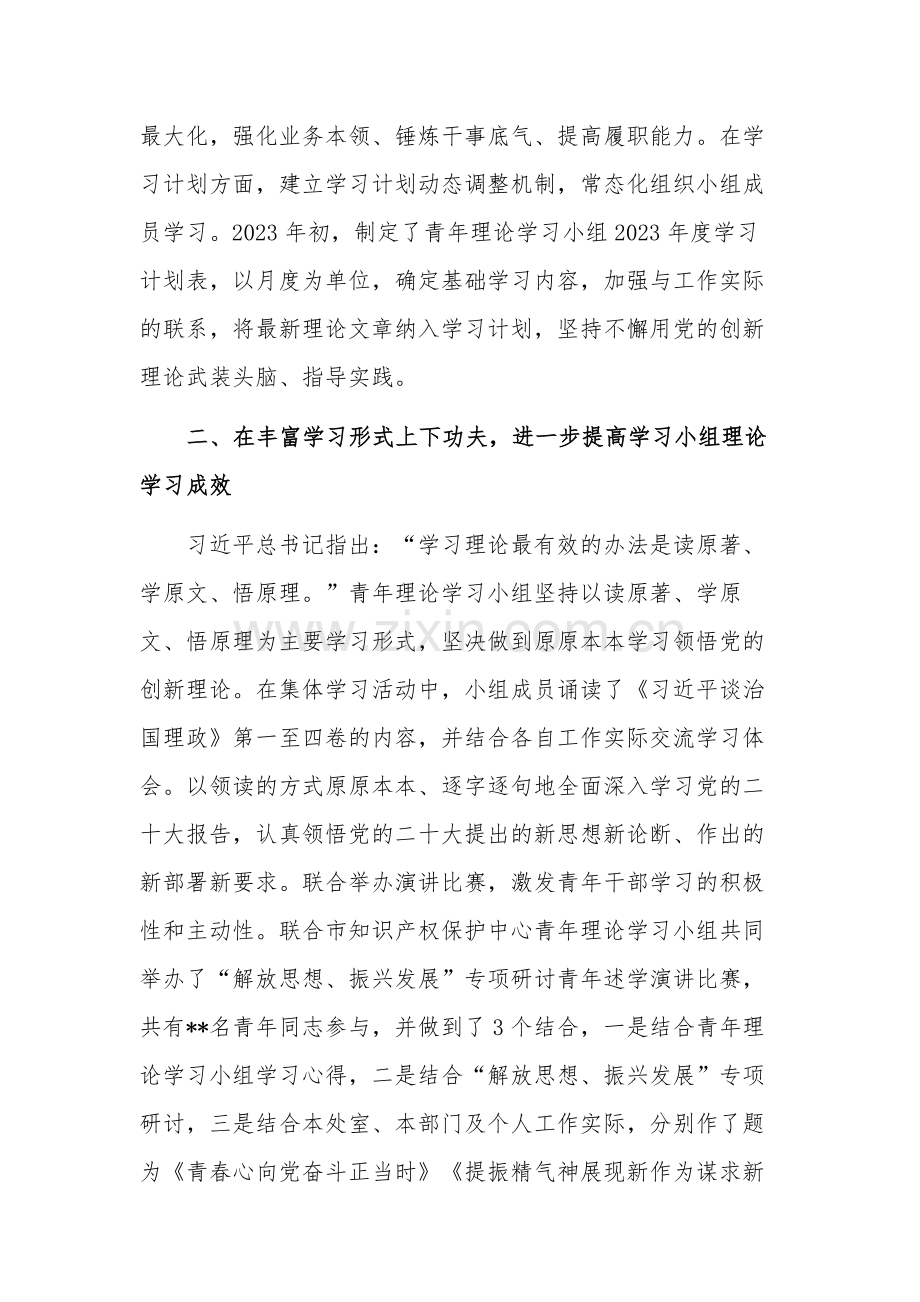 在青年理论学习小组工作会议上发言稿合集文稿.docx_第2页