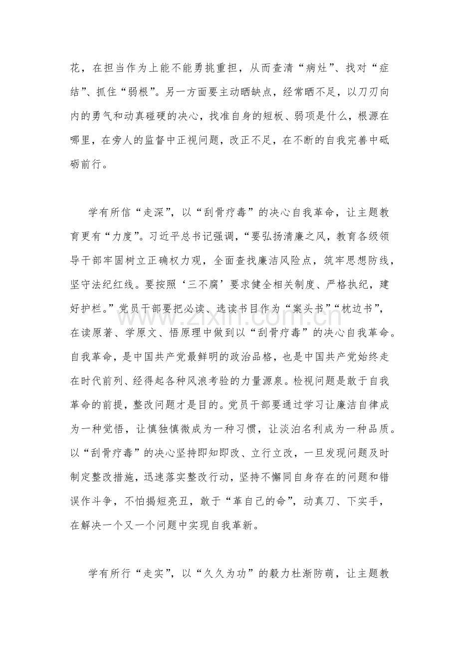 （2篇）2023年主题教育“以学正风”专题研讨材料范文稿.docx_第2页