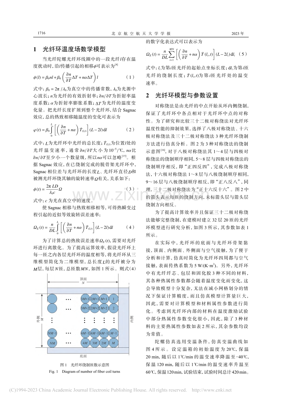 光纤环多极对称绕法对Shupe误差抑制效果仿真分析_张东波.pdf_第2页