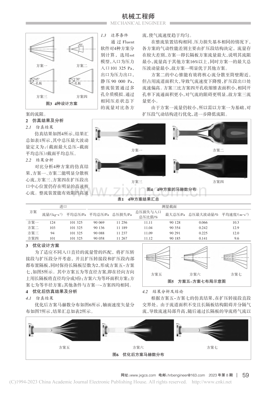 基于Fluent的进气流量校准试验装置扩压段设计_曹庆宇.pdf_第2页