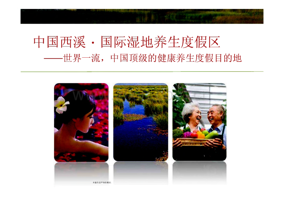 中国西溪-国际湿地养生度假区项目策划方案.pdf_第1页