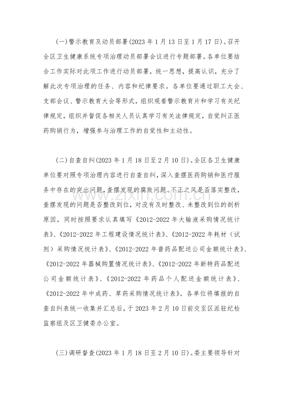 2023年医药购销和医疗服务中腐败问题和不正之风专项治理工作方案与全面集中整治医药领域腐败问题感悟心得（2篇文）.docx_第2页