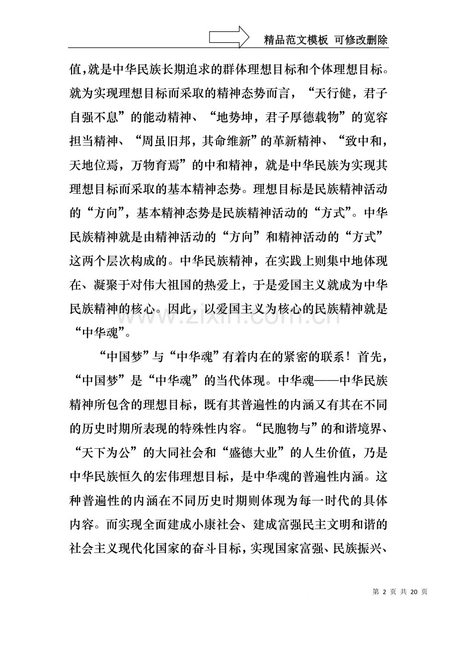 中华魂演讲稿范文汇编十篇1.docx_第2页