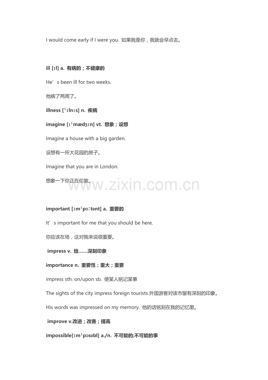 初中英语1600词汇详解-I.docx_第2页