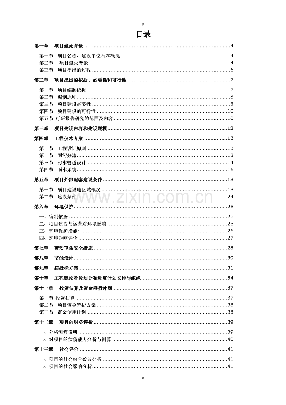城区雨污分流管网工程项目可行研究报告.doc_第2页