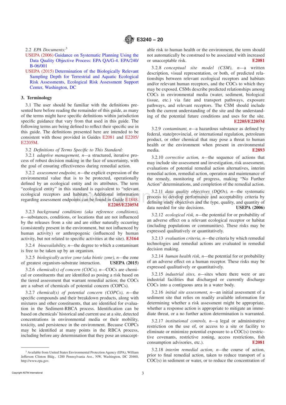 ASTM E3240-20 污染沉积物场地基于风险的纠正措施的标准指南.pdf_第3页