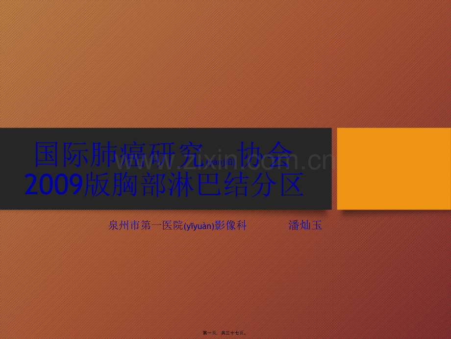 IASLC(2009年)胸内淋巴结分区.ppt_第1页