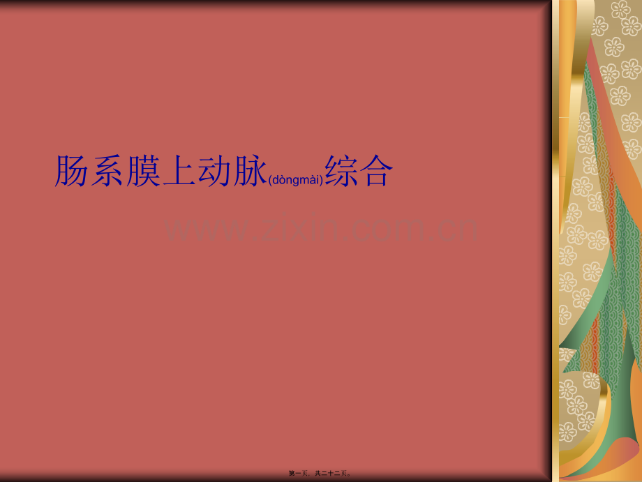 肠系膜上动脉综合症.ppt_第1页