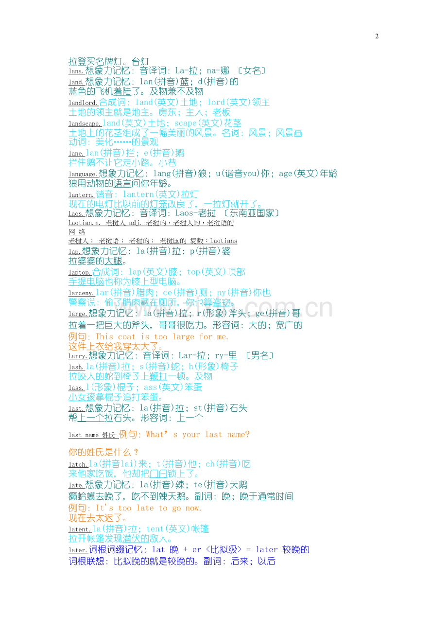 万词右脑光速图形图像记单词-最符合中国人习惯之方法l.docx_第2页