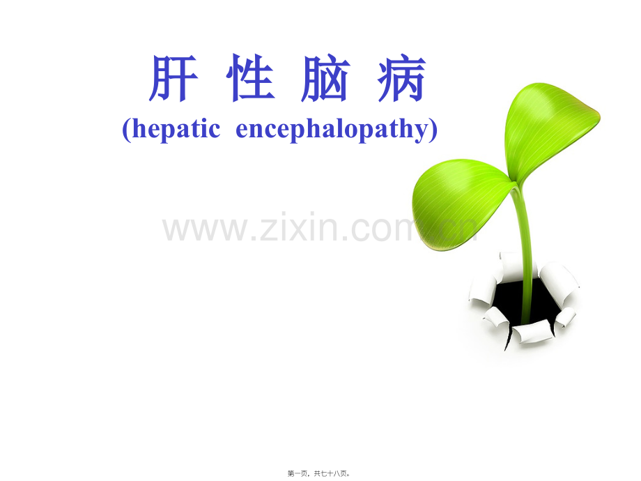 肝性脑病-教学查房讲诉.ppt_第1页