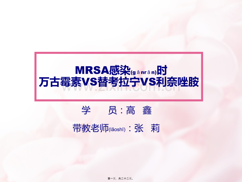 MRSA-3药比较.ppt_第1页