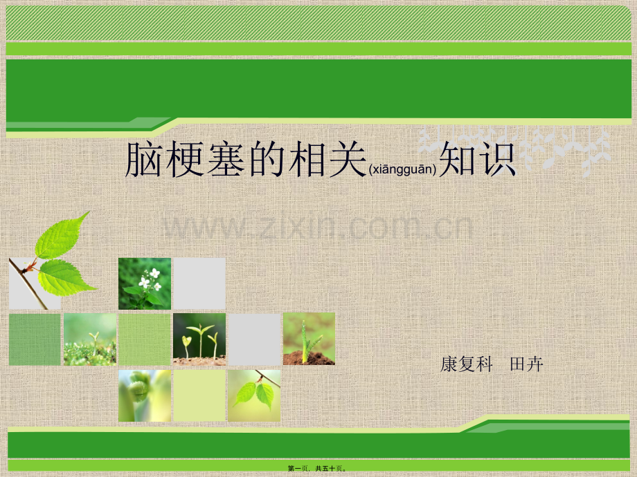 脑梗塞相关知识--田卉.ppt_第1页