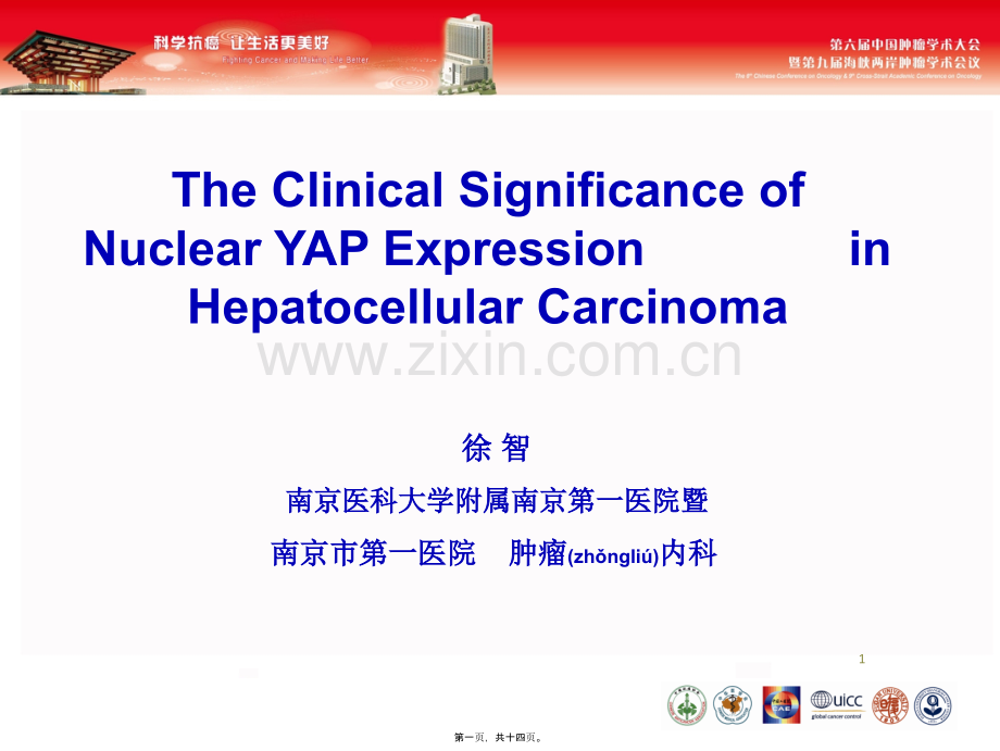 肝细胞癌中表达-南京医科大学综述.ppt_第1页