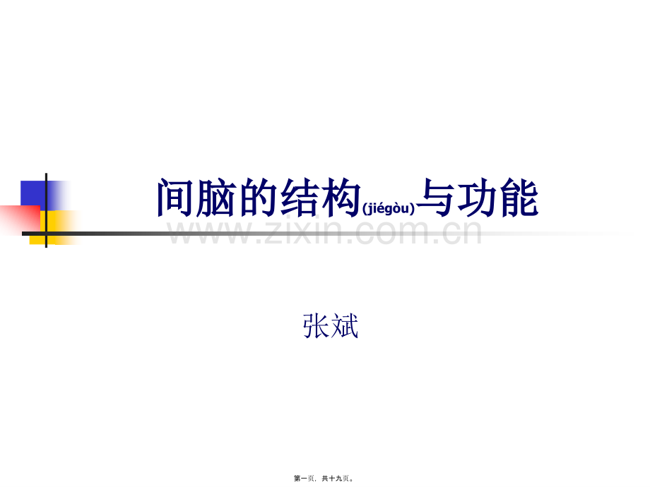 丘脑结构及功能.ppt_第1页