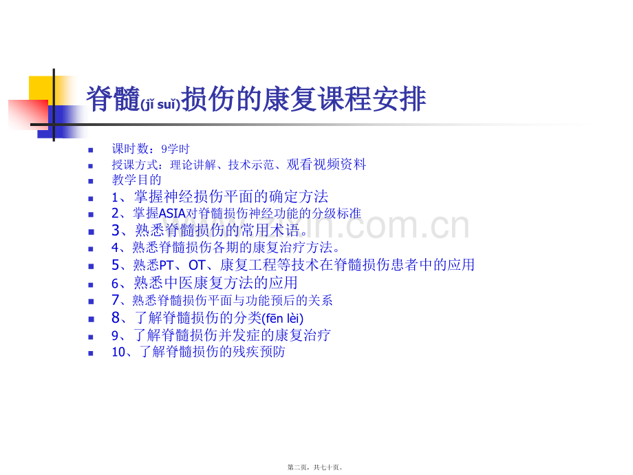 脊髓损伤的康复Ⅰ.ppt_第2页