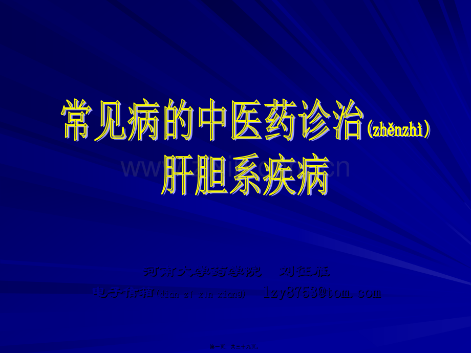 肝胆病的诊治.ppt_第1页