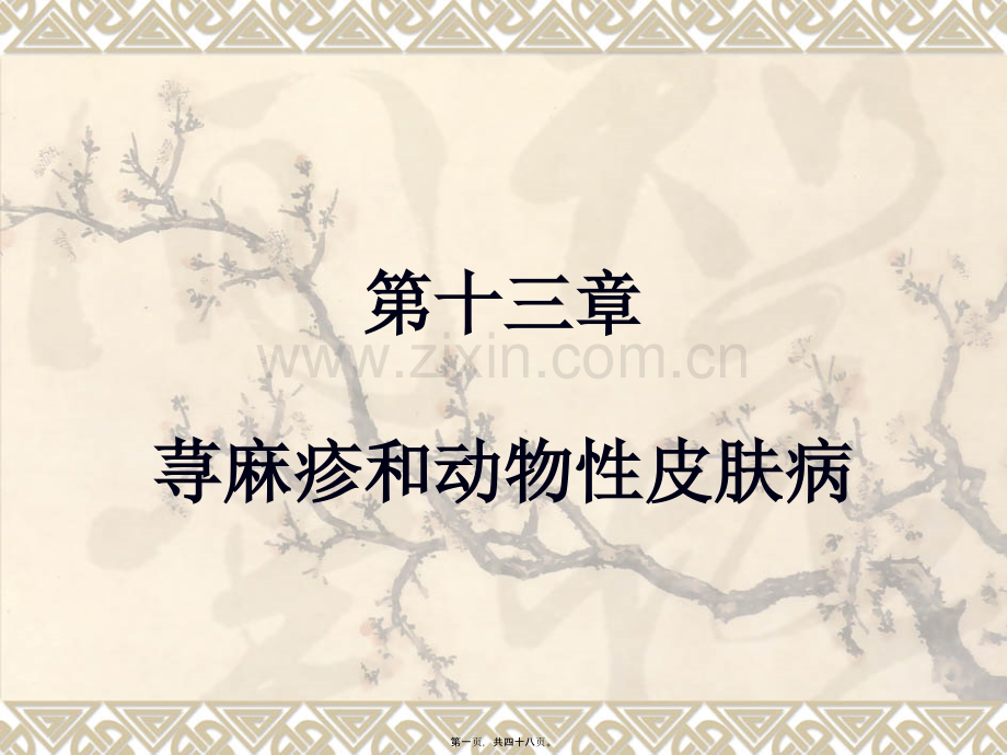 荨麻疹和动物性皮肤病.ppt_第1页