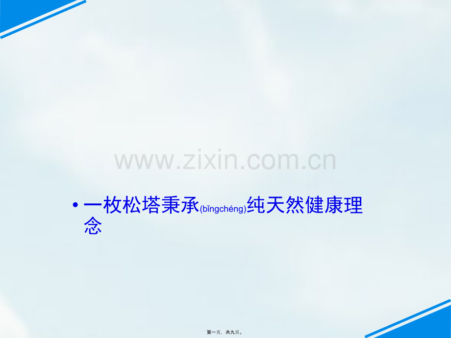 一枚松塔秉承纯天然健康理念.ppt_第1页
