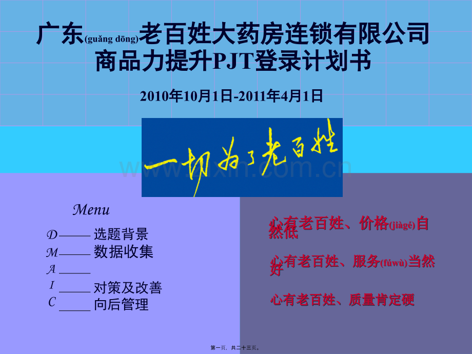老百姓大药房——商品力提升训练.ppt_第1页