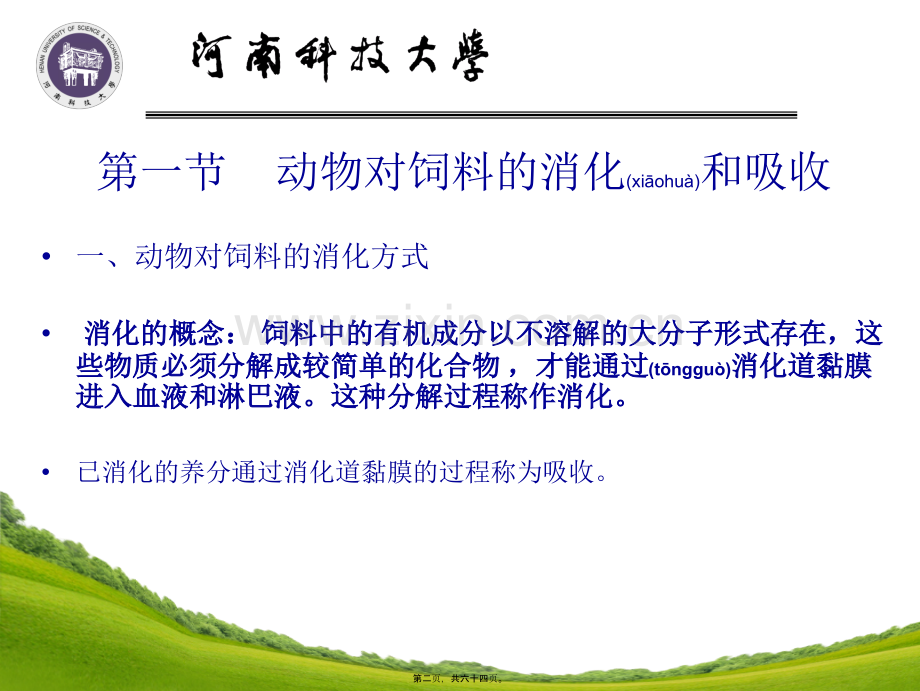 第二篇.动物对饲料的消化.ppt_第2页
