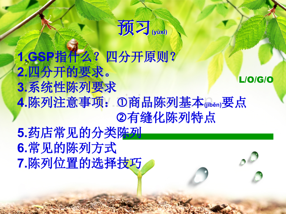 第四单元药品陈列.ppt_第1页