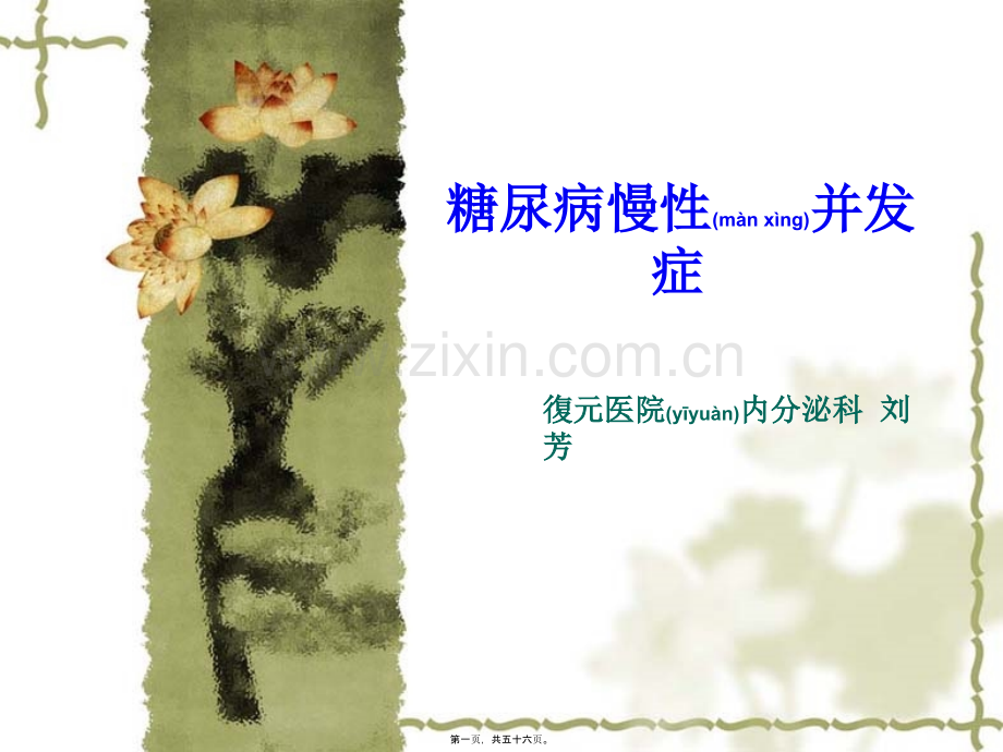 糖尿病的慢性并发症-慢病适宜技术推广.ppt_第1页