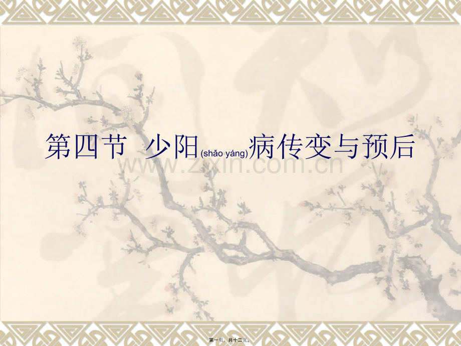 第四节-少阳病传变和预后.ppt_第1页