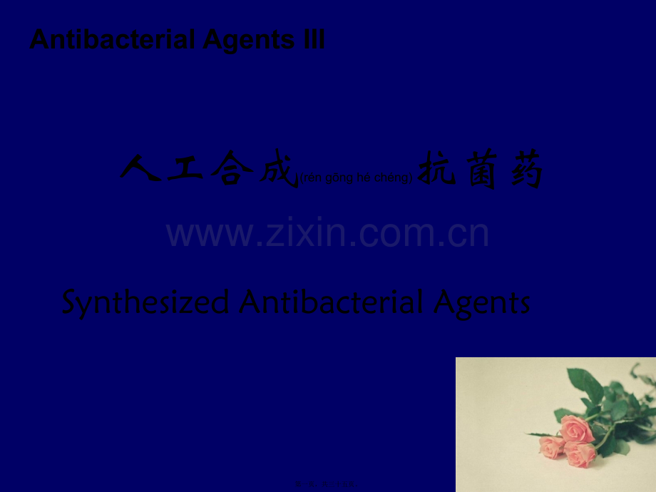第四十三章人工合成抗菌药.ppt_第1页