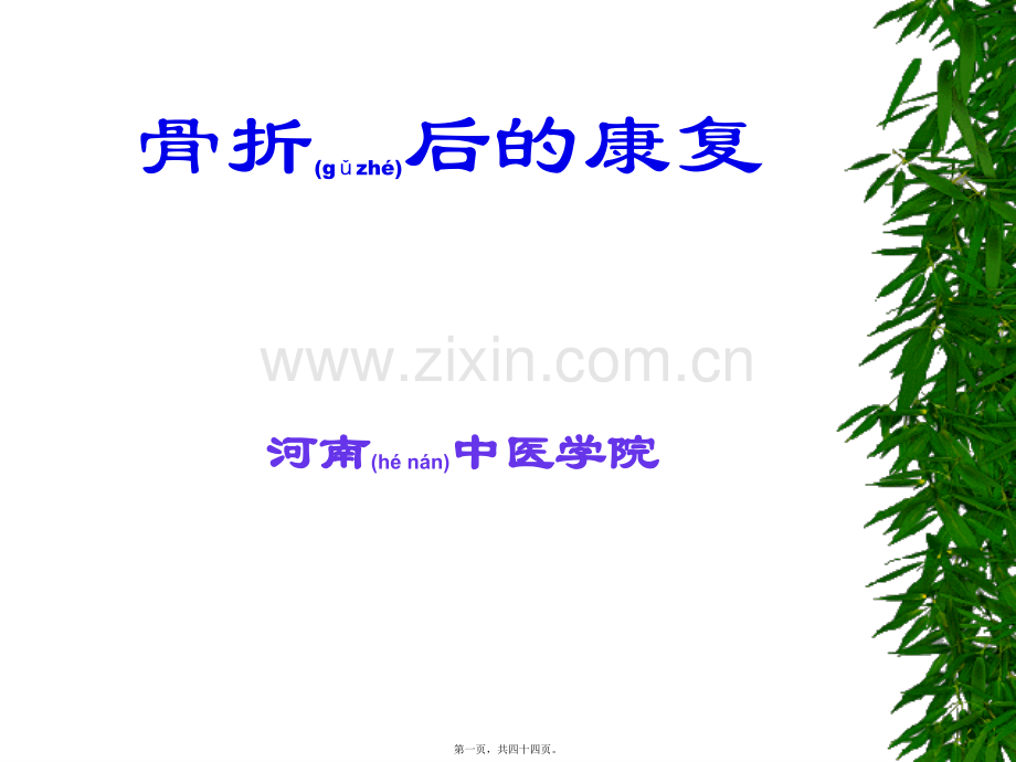 骨折后的康复77.pptx_第1页