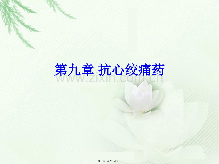 第九章-抗心绞痛药.ppt_第1页