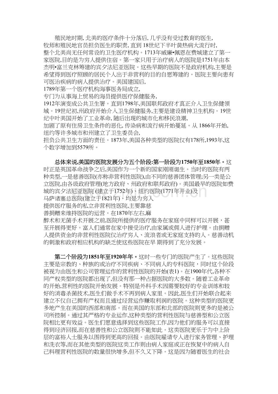 美国医院发展史.doc_第1页