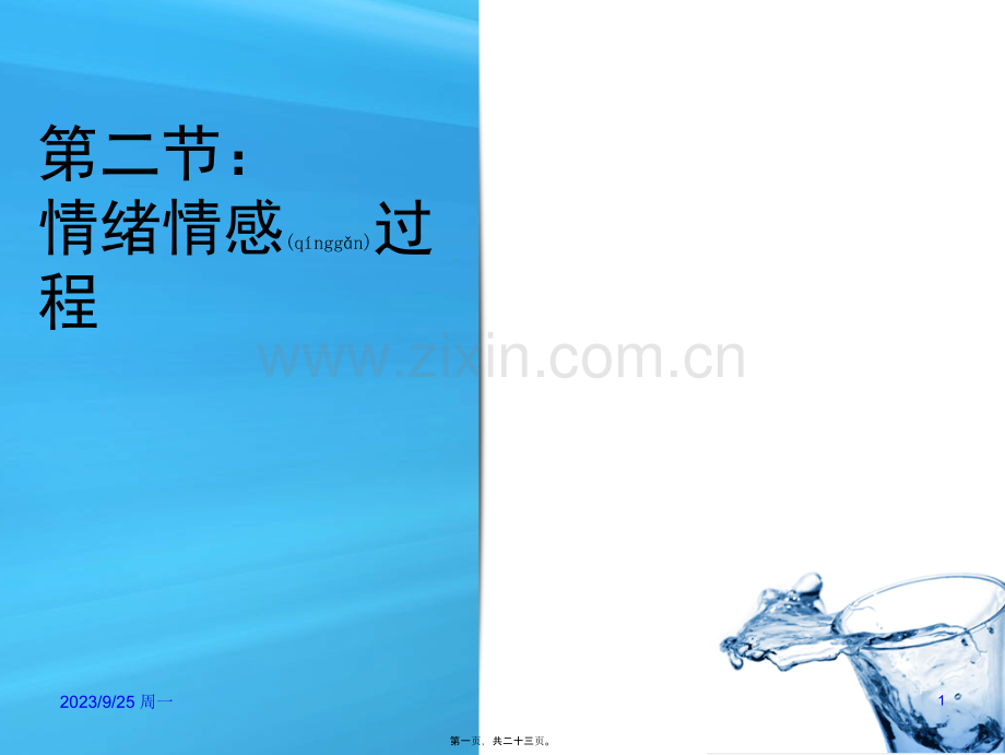 第二节：情绪情感过程.ppt_第1页