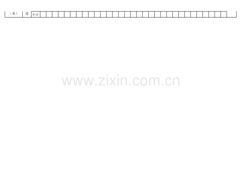 矿掘进成巷进尺情况统计表模板.xls_第2页
