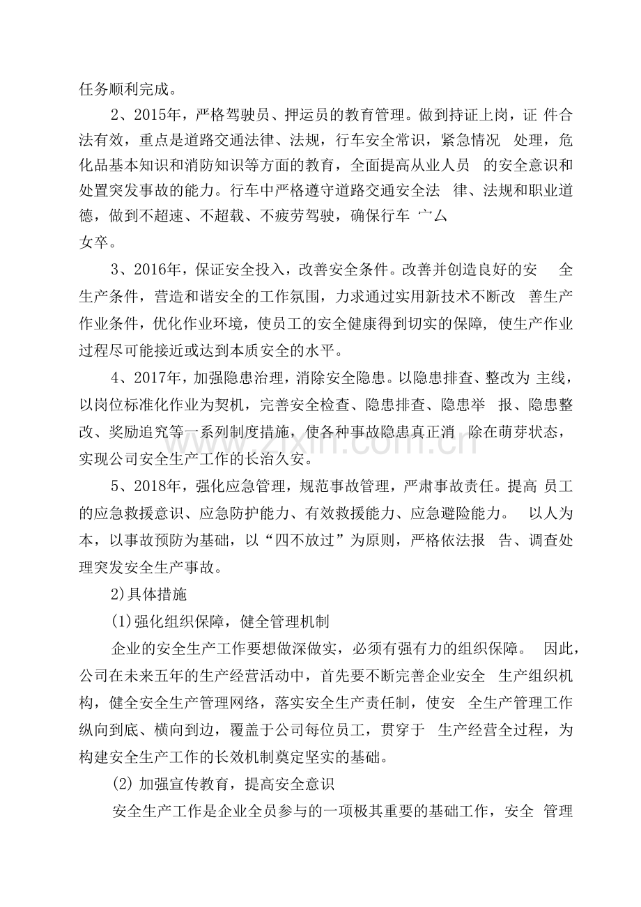 危险货物运输公司中长期规划.docx_第2页