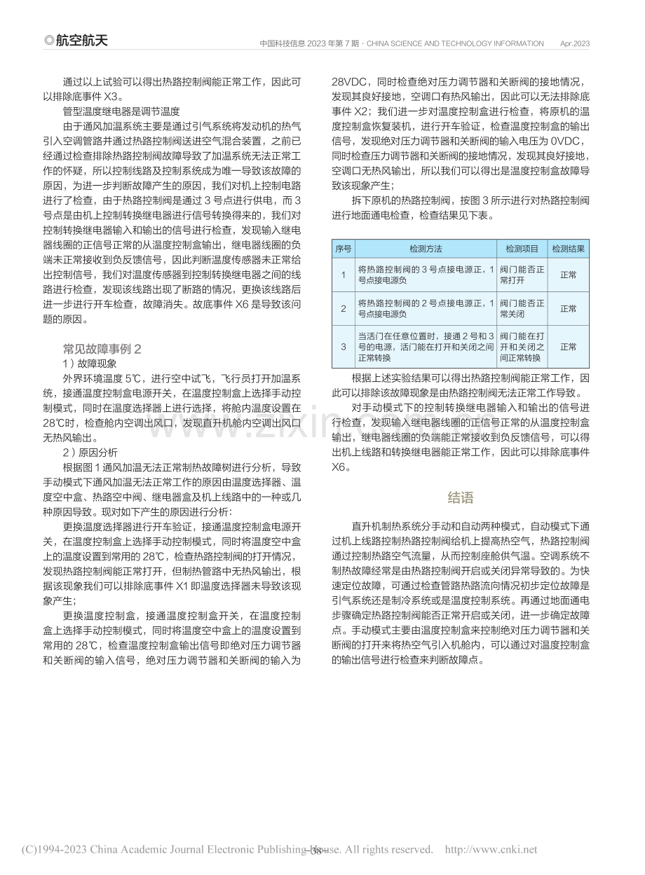 某型直升机加温系统无法正常工作故障分析_孟昭磊.pdf_第3页