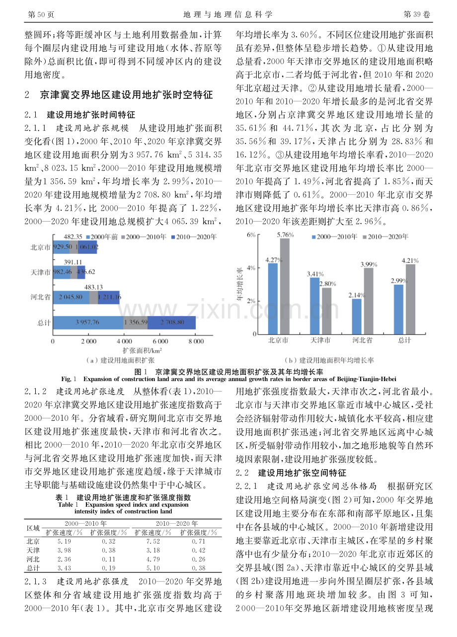 京津冀交界地区建设用地扩张时空特征与驱动因素研究.pdf_第3页