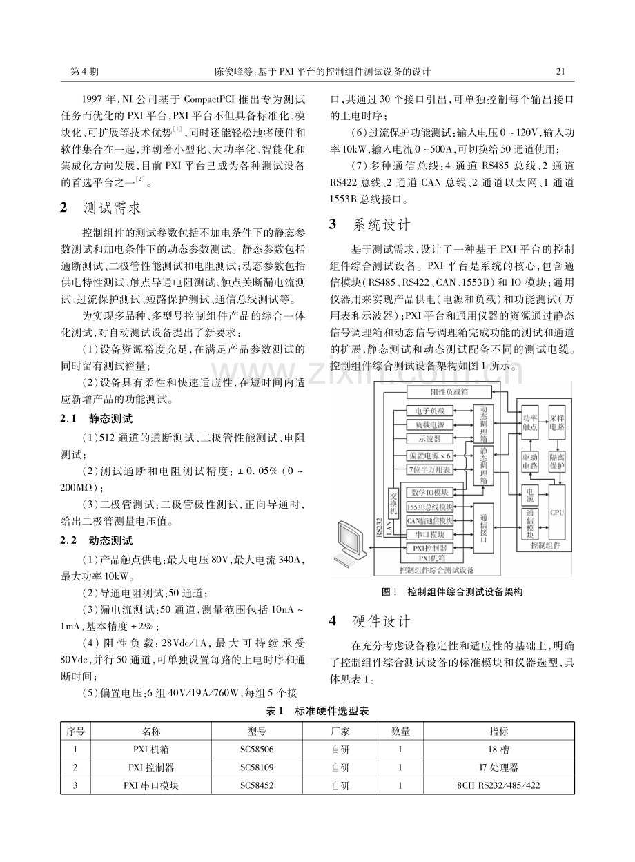 基于PXI平台的控制组件测试设备的设计.pdf_第2页
