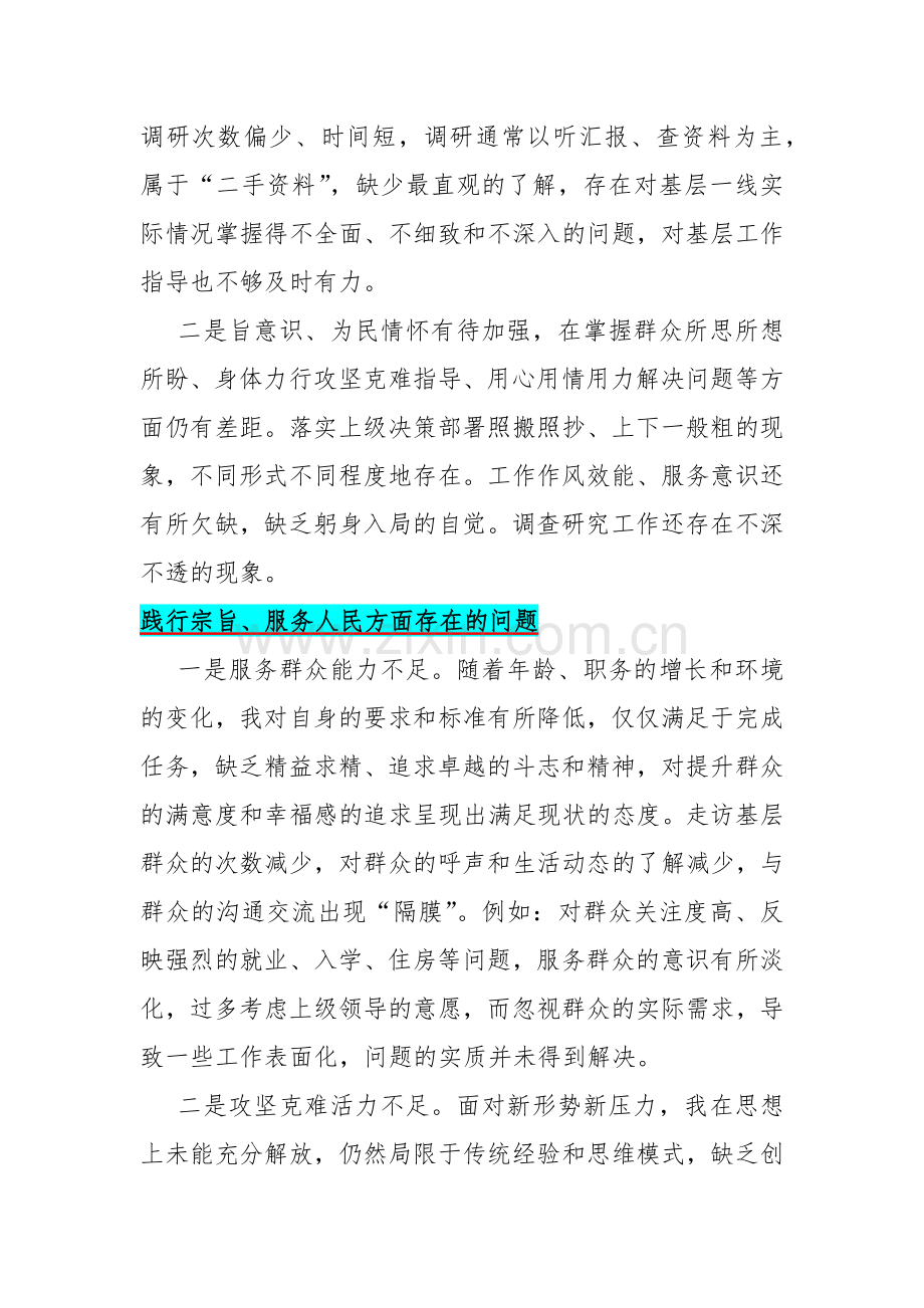 2024年践行宗旨、服务人民方面存在的问题【15篇】供参考.docx_第2页