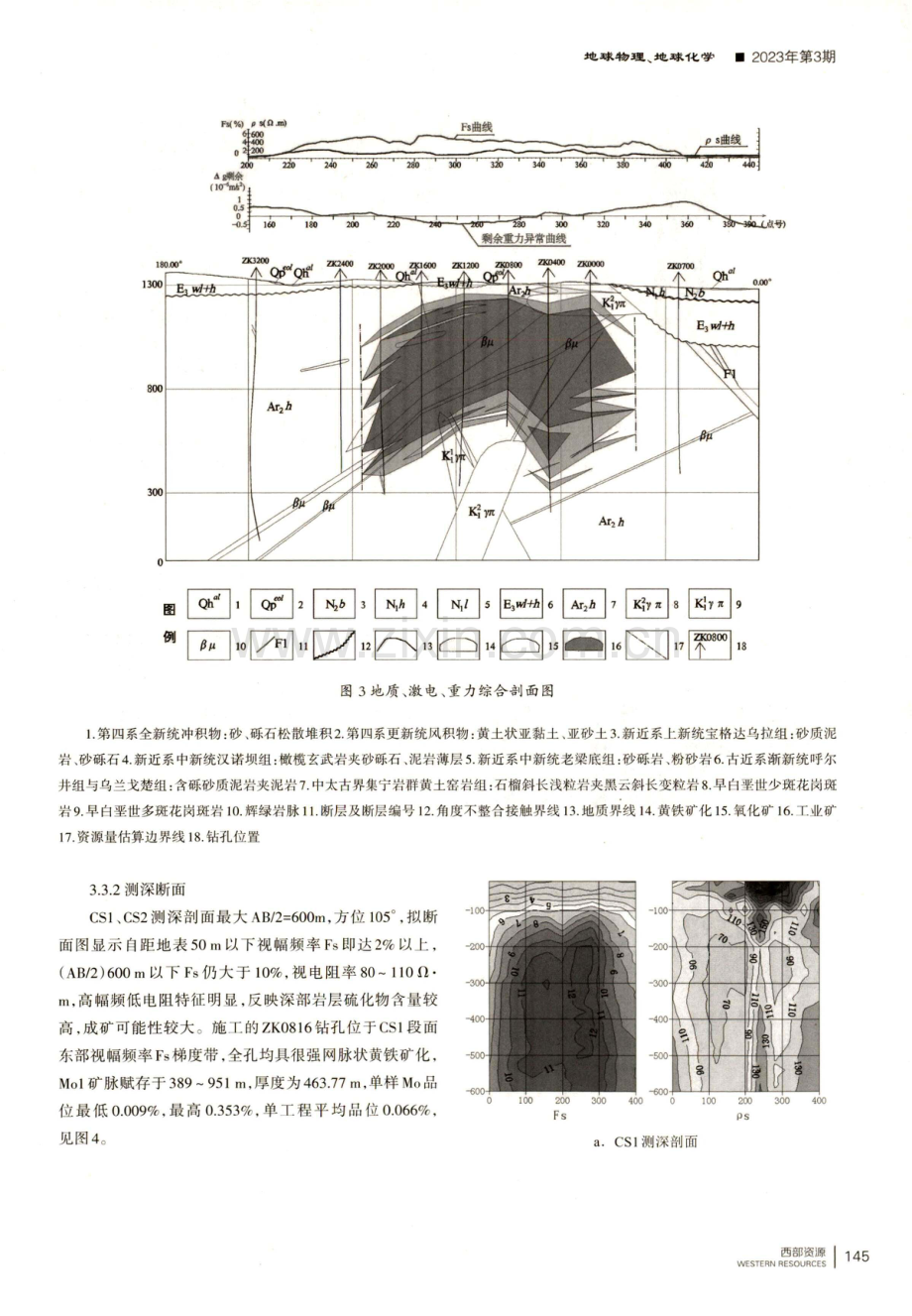 激电法与CSAMT法在内蒙古兴和县曹四夭钼矿勘查中的应用.pdf_第3页