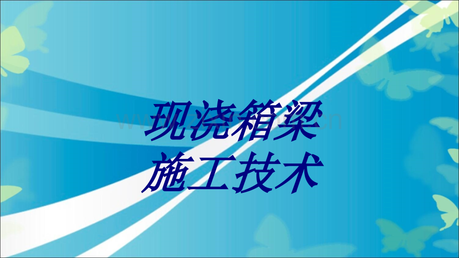 现浇箱梁施工技术专题培训课件.ppt_第1页
