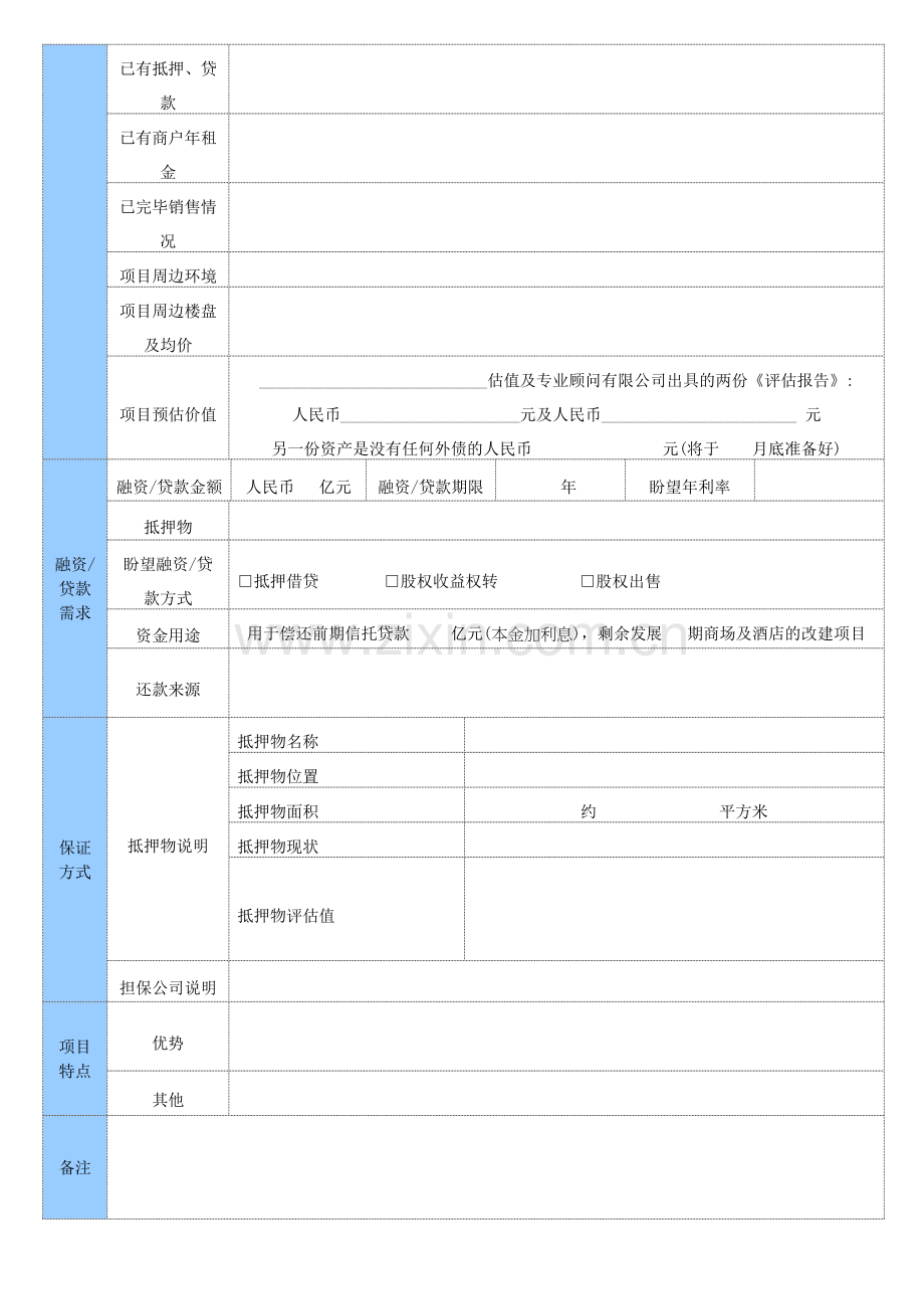 融资申请表范本.doc_第2页