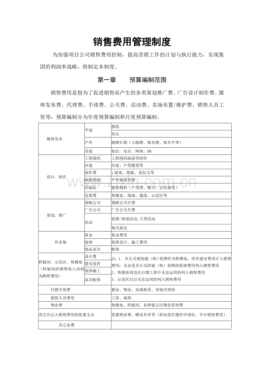 销售费用管理制度.doc_第1页