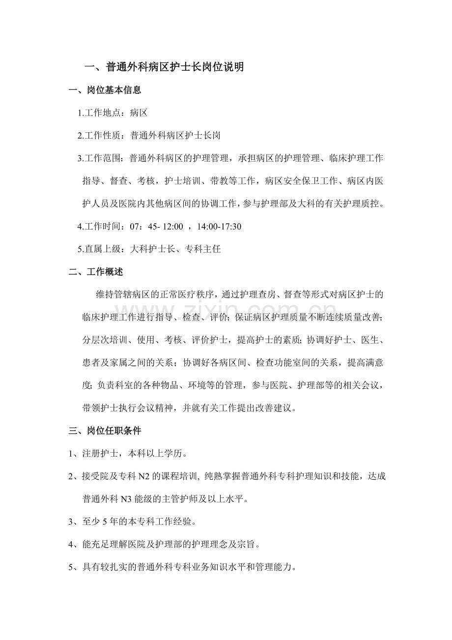新版护理岗位说明书.doc_第2页